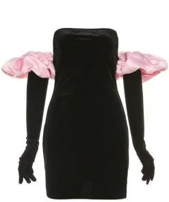 Own Saviour New In Puff Sleeve Gloved Mini Dress