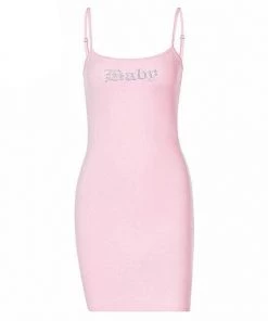 Own Saviour 'BABY' Rhinestone Mini Dress New In