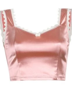 Own Saviour Lace Satin Crop