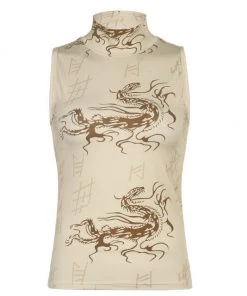 Own Saviour Dragon Turtleneck Tank New In