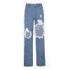 Own Saviour Large Hole Distress Jeans Pants