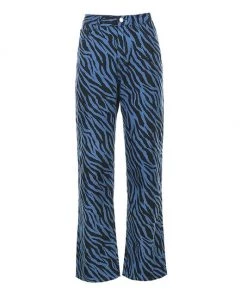 Own Saviour Blue Zebra Jeans Pants