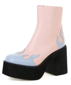 Own Saviour (Multi-option) Flame Ankle Boots New In