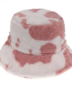 Own Saviour Faux Fur Cow Bucket Hat