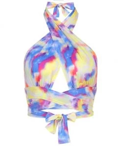 Own Saviour Tie Dye Halter Cross Crop