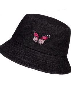 Own Saviour New In Denim Butterfly Bucket Hat