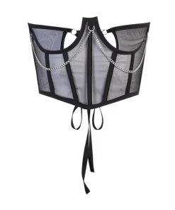 Own Saviour Chain Black Corset