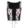 Own Saviour Tees + Tops Lace Butterfly Corset Crop