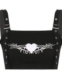 Own Saviour Heart Buckle Crop