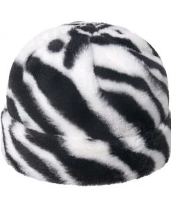Own Saviour Accessories Zebra Faux Fur Beanie