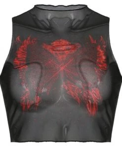 Own Saviour Mesh Butterfly Crop