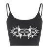 Own Saviour Sun Moon Cami Crop Tees + Tops