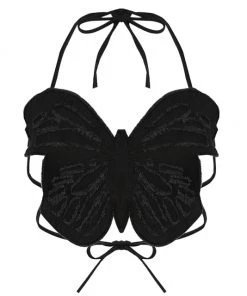 Own Saviour Black/Brown/Blue Butterfly Crop