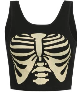 Own Saviour Skeleton Ribs Tank Crop New In