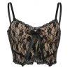 Own Saviour Black Lace Overlay Cami Crop New In
