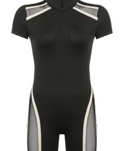 Own Saviour Mesh Racer Playsuit