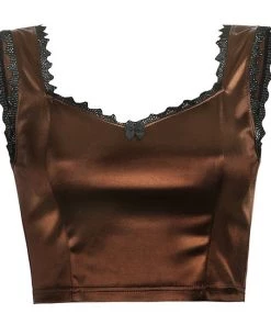 Own Saviour Lace Satin Crop