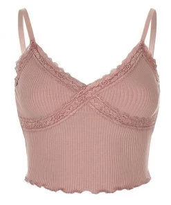 Own Saviour Neon Lace Frill Cami Crop New In