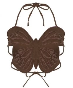 Own Saviour Black/Brown/Blue Butterfly Crop