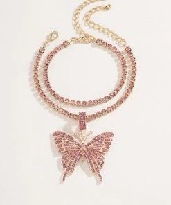 Own Saviour Butterfly Pendant Anklet