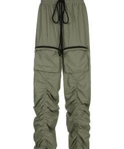 Own Saviour Green/Khaki Ruched Jogger Pants New In 17 Own Saviour Green/Khaki Ruched Jogger Pants New In