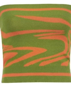 Own Saviour Knit Swirl Tube Top New In