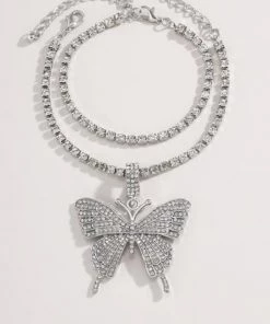 Own Saviour Butterfly Pendant Anklet