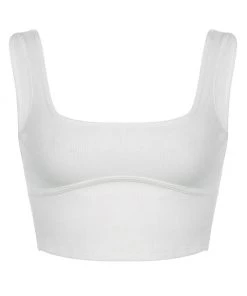 Own Saviour White/Black/Pink/Khaki/Brown Knitted Vest Crop