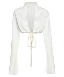 Own Saviour Open Front Crop Tees + Tops