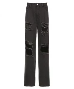 Own Saviour Hole Distress Jeans Pants