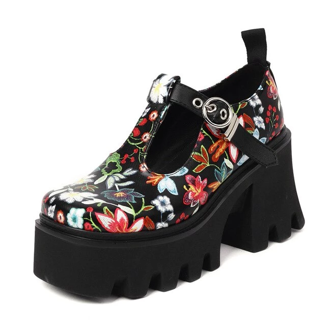 Own Saviour Floral Y2K Platform Shoes New In 2 Own Saviour Floral Y2K Platform Shoes New In