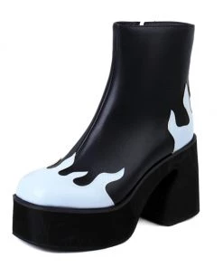 Own Saviour (Multi-option) Flame Ankle Boots New In