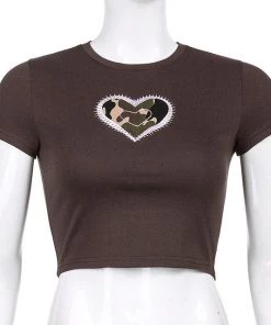 Own Saviour Camo Heart Crop