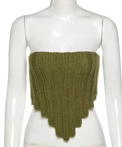 Own Saviour Knitted Point Tube Top