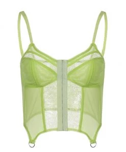 Own Saviour Neon Lace Corset Crop