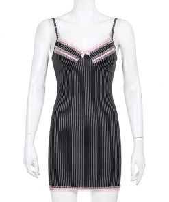 Own Saviour Pinstripe Mini Dress