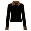Own Saviour Leopard Cuff Zip Cardi Tees + Tops