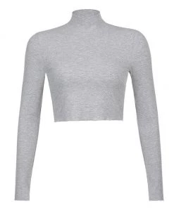 Own Saviour Turtleneck Crop Top Tees + Tops