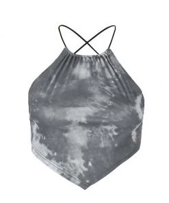 Own Saviour Tie Dye Halter Point Crop