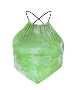 Own Saviour Tie Dye Halter Point Crop