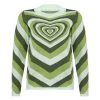 Own Saviour Green Heart Sweater