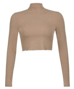 Own Saviour Turtleneck Crop Top Tees + Tops