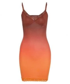 Own Saviour Orange Sunset Ombre Dress New In