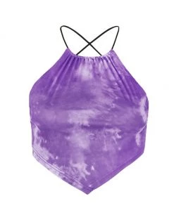 Own Saviour Tie Dye Halter Point Crop