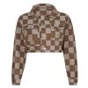 Own Saviour Brown Grid Jacket