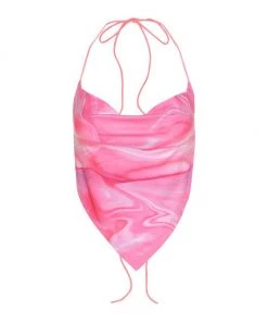 Own Saviour Pink Marble Swirl Point Crop