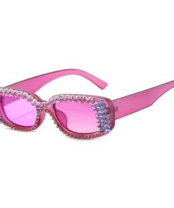 Own Saviour Rhinestone Rectangle Shades