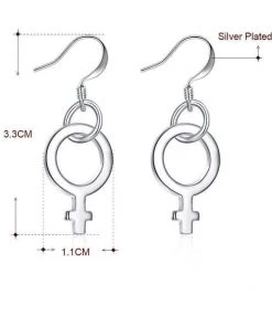 Own Saviour Venus Symbol Earrings